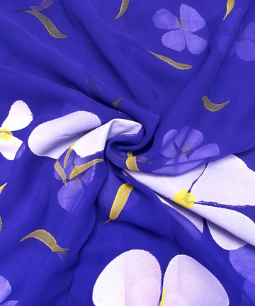 Hand Paint Georgette Fabric